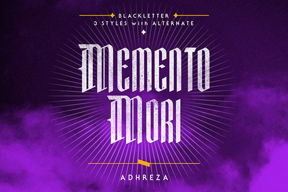 Memento Mori Font - Featured Image
