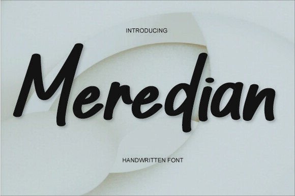 Meredian Font - Featured Image