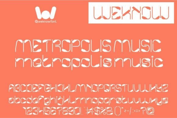 Metropolis Music Font - Featured Image