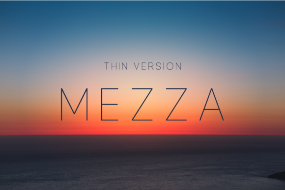 Mezza Thin Font - Featured Image