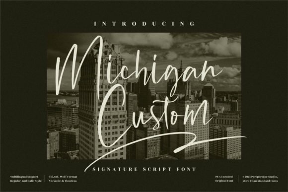 Michigan Custom Font - Featured Image