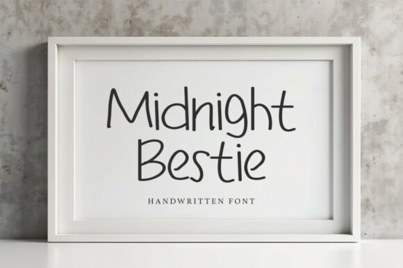 Midnight Bestie Font - Featured Image