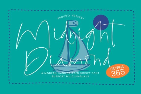 Midnight Diamond Font - Featured Image