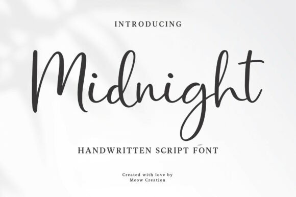 Midnight Script Font - Featured Image