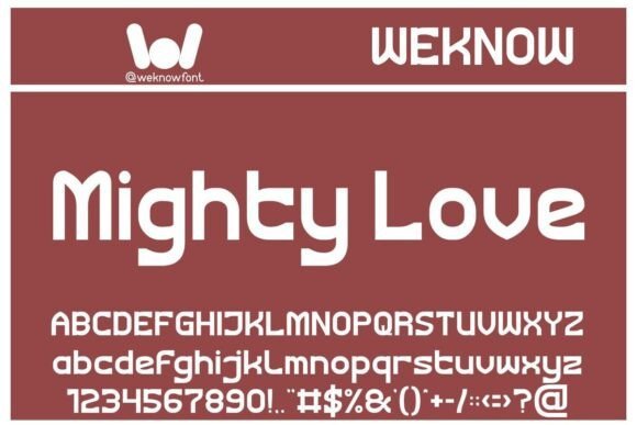 Mighty Love Font - Featured Image