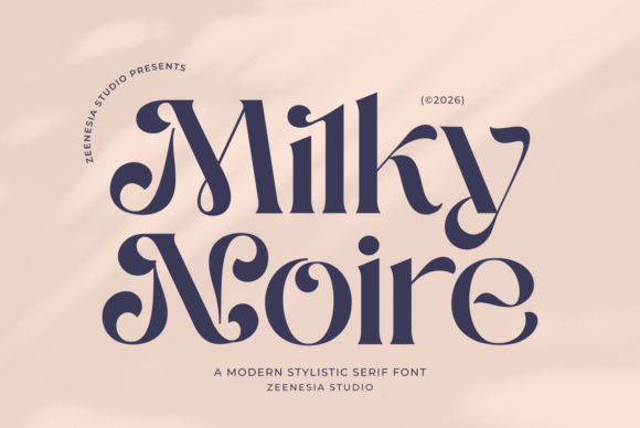 Milky Noire Font - Featured Image