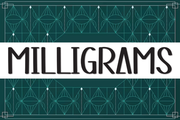 Milligrams Font - Featured Image