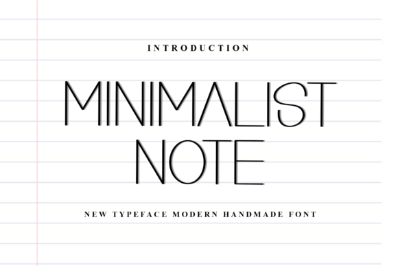 Minimalist Note Font - Featured Image