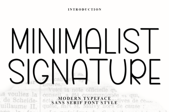 Minimalist Signature Font - Featured Image