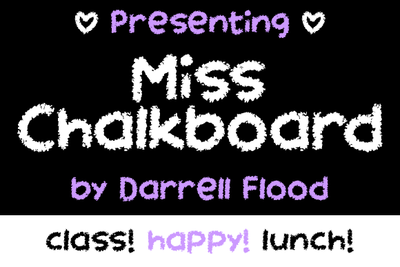 Miss Chalkboard Font - Featured Image