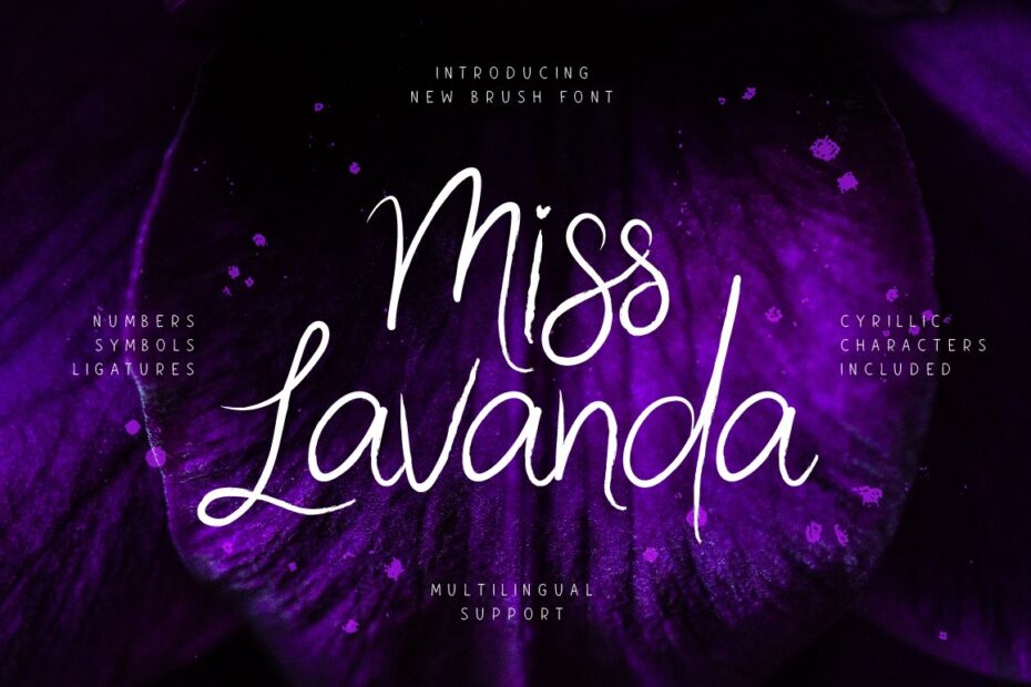 Miss Lavanda Font - Featured Image