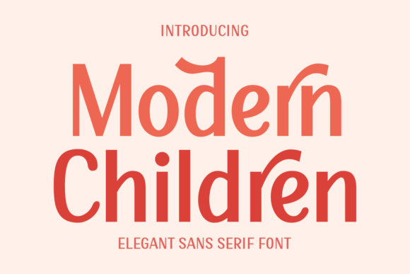 Modern Children Font - Featured Image