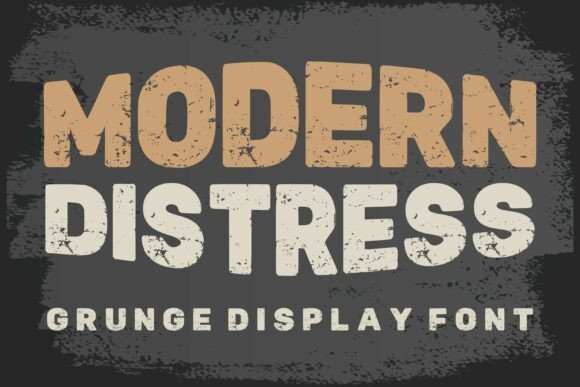 Modern Distress Font - Featured Image