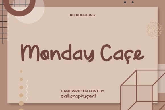 Monday Cafe Font - Featured Image