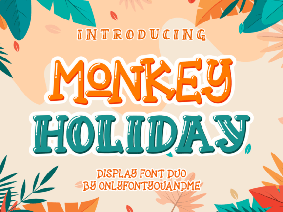 Monkey Holiday Duo Font - Featured Image
