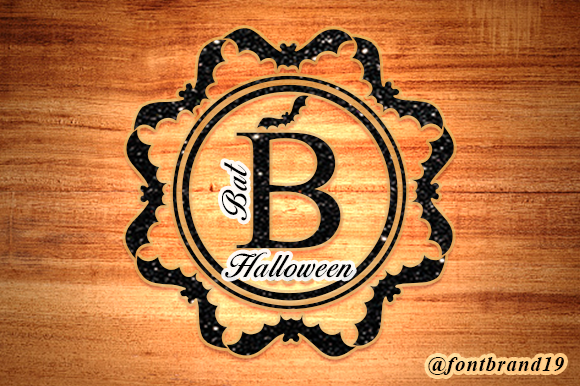 Monogram Halloween Bat Font - Featured Image