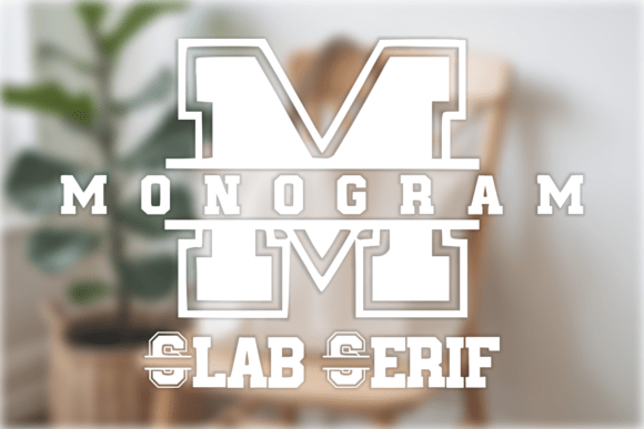 Monogram Slab Serif Font - Featured Image