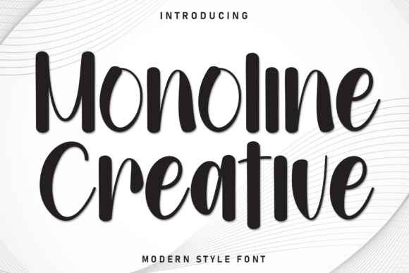 Monoline Creative Font - Featured Image