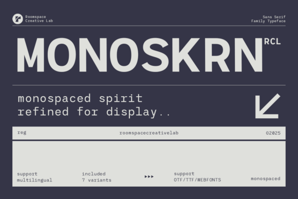 Monoskrn Font - Featured Image