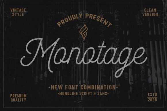 Monotage Font - Featured Image