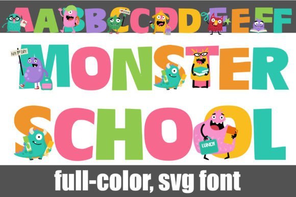 Monster School Font - Featured Image