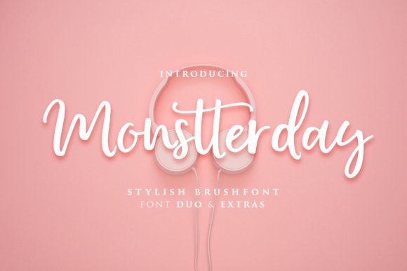 Monstterday Script Font - Featured Image