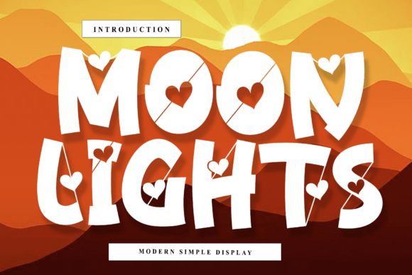 Moon Lights Font - Featured Image