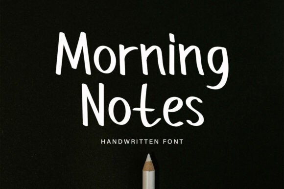 Morning Notes Font - Featured Image
