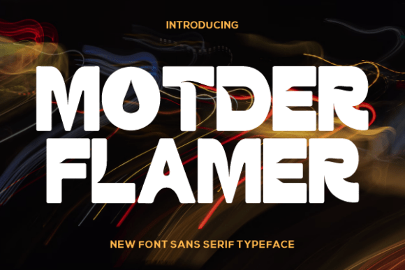 Motder Flamer Font - Featured Image
