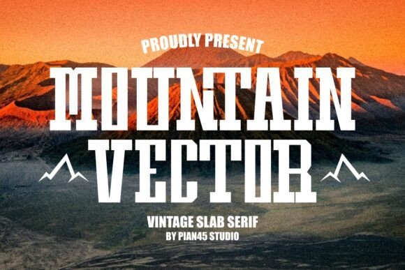 Mountain Vector Font - Featured Image