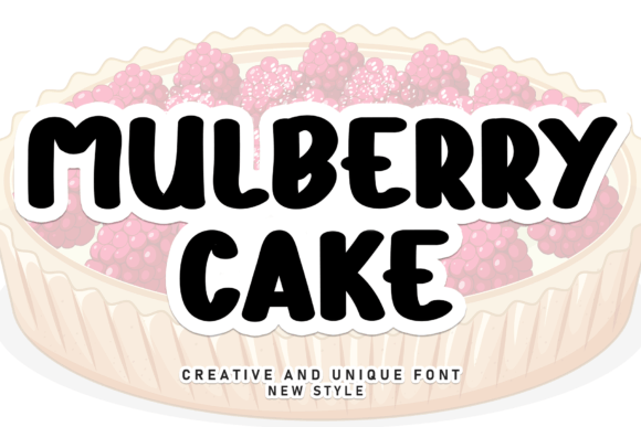 Mulberry Cake Font - Featured Image