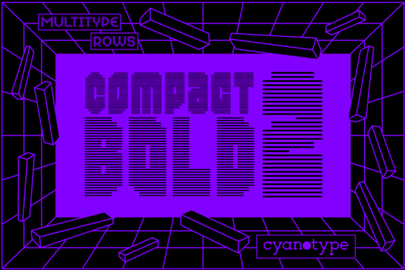 MultiType Rows Compact Bold 2 Font - Featured Image