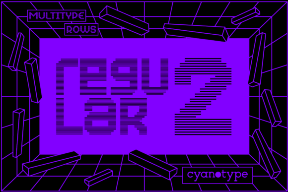 MultiType Rows Regular 2 Font - Featured Image