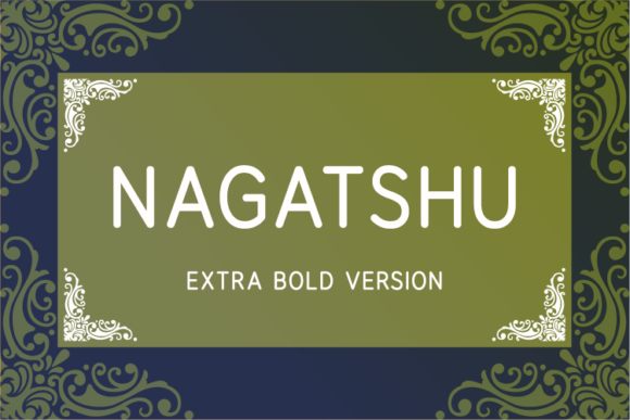 Nagatshu Extra Bold Font - Featured Image