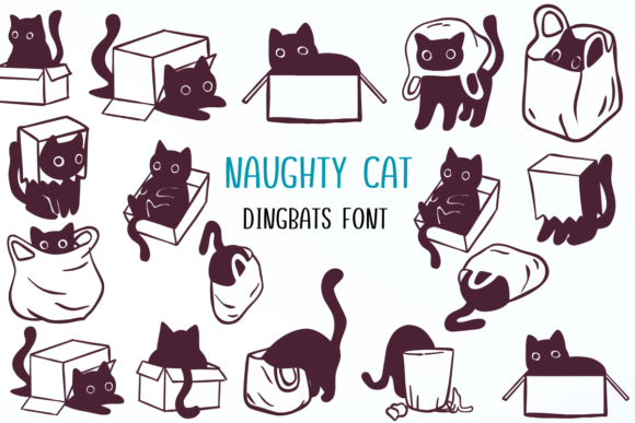 Naughty Cat Font - Featured Image