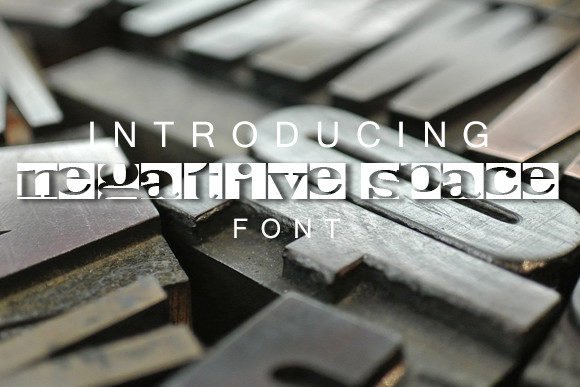 Negative Space Font - Featured Image