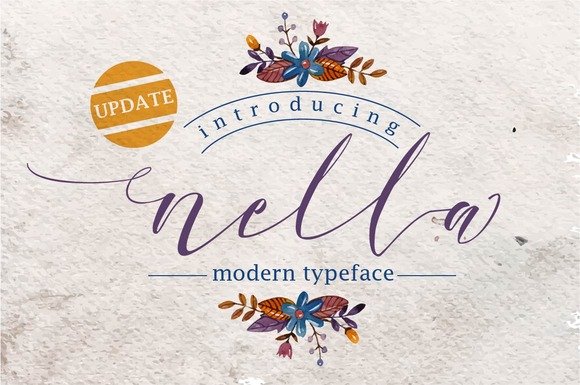 Nella Script Font - Featured Image