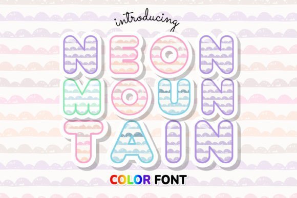 Neon Mountain Font - Featured Image