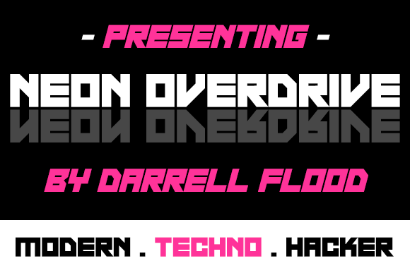 Neon Overdrive Font - Featured Image