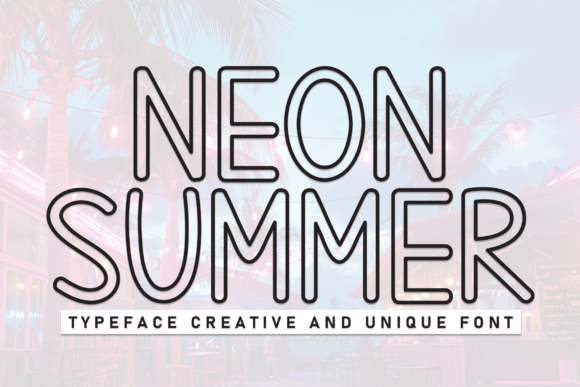Neon Summer Font - Featured Image
