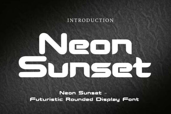 Neon Sunset Font - Featured Image