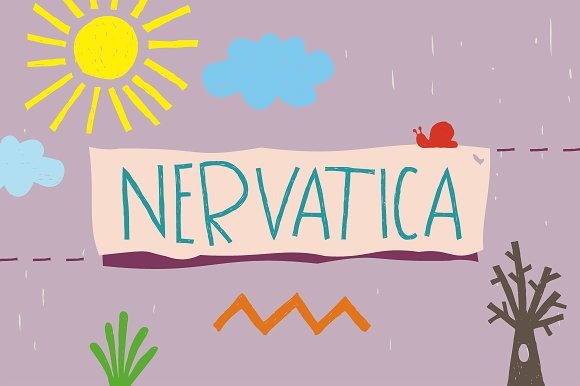 Nervatica Font - Featured Image