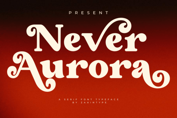 Neveraurora Regular Font - Featured Image