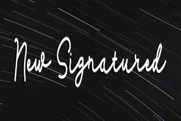 New Signatured Font - Featured Image