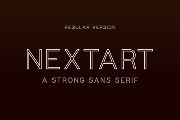 Nextart Outline Regular Font - Featured Image