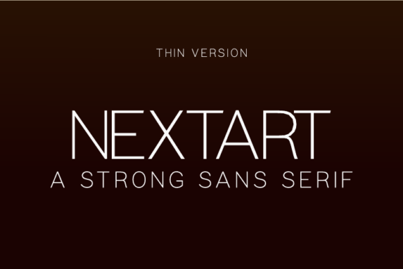 Nextart Thin Font - Featured Image