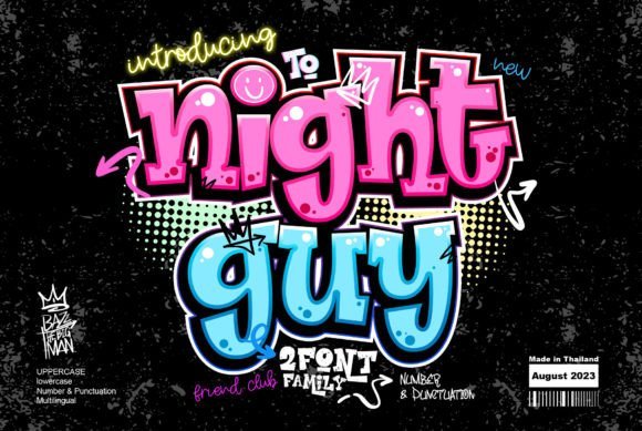 Night Guy Font - Featured Image