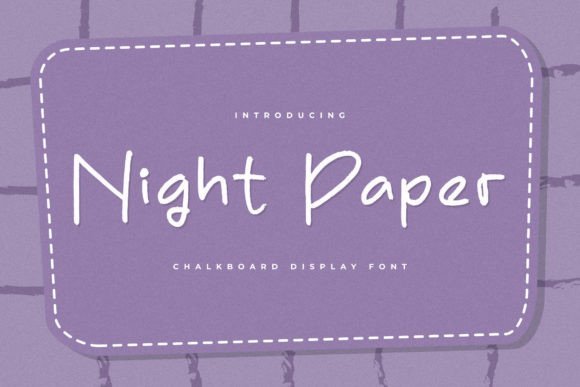 Night Paper Font - Featured Image