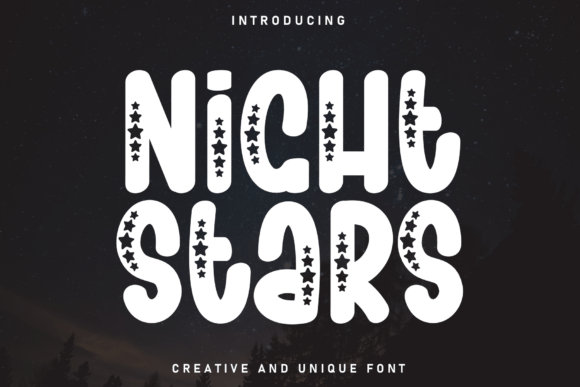 Night Stars Font - Featured Image