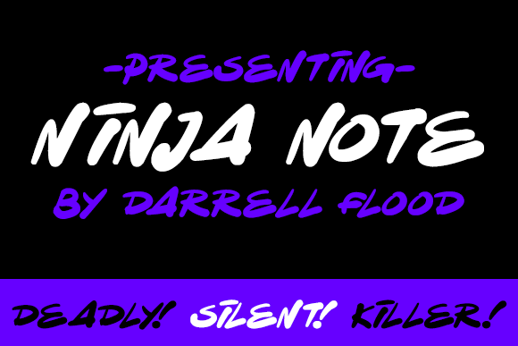 Ninja Note Font - Featured Image